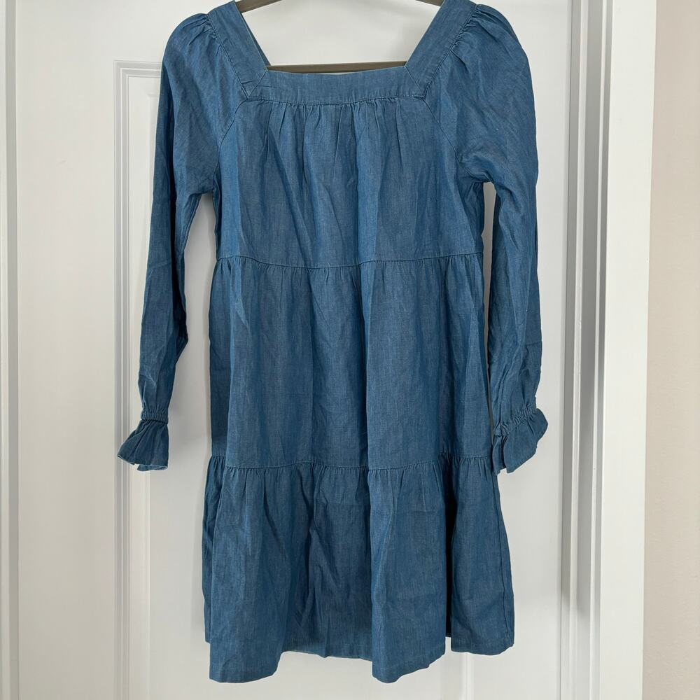 NWT GAP Girls Size 12 Lightweight Denim Dress Preppy All Seasons - Picture 4 of 4
